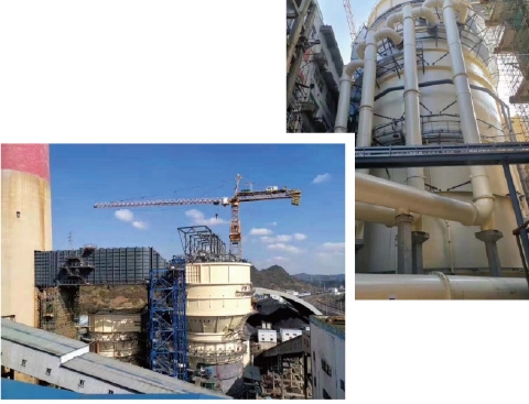 國家能源貴州福泉發(fā)電廠新建#1（660MW）脫硫裝置安裝